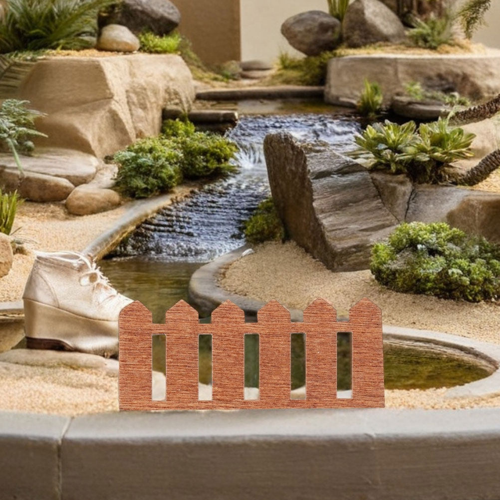 Bonsai Garden Set Up - 30Pcs Mini Wood Picket Fence Miniature