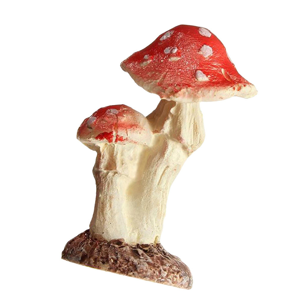 Bonsai Garden Set Up - Mushroom Shaped Resin Garden Ornaments Lifelike