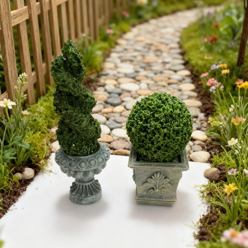 Bonsai Garden House - 1pcs 1/12 Dollhouse Simulation Green Plant
