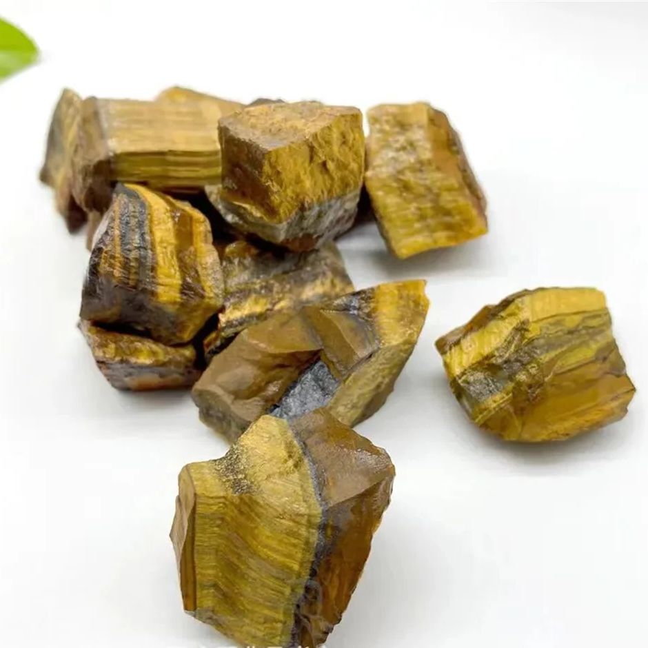 Natural Tiger Eye Raw Stone Ro - Bonsai Rock Garden avaliação e preço