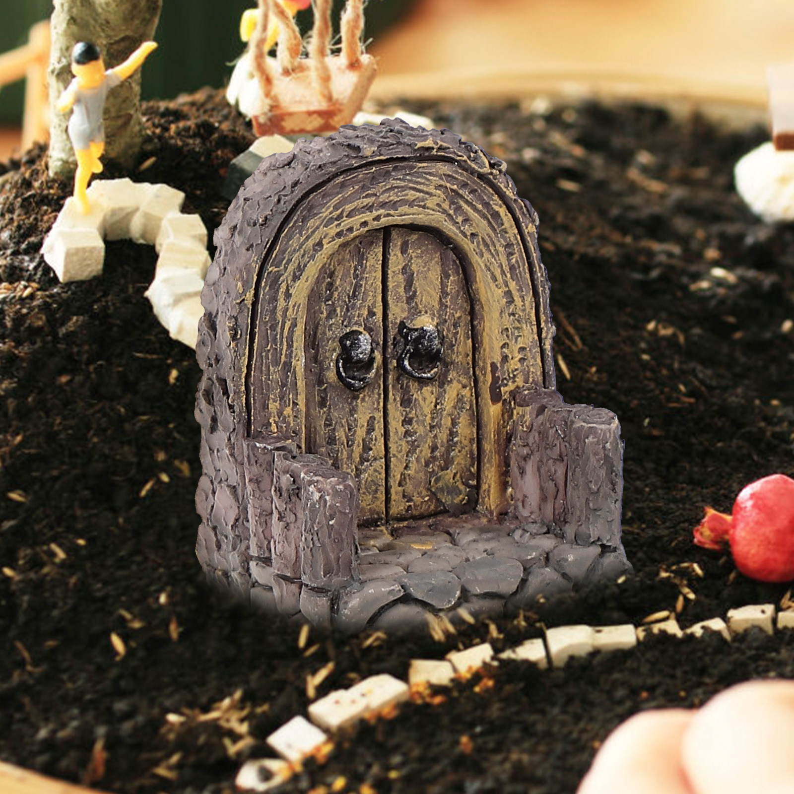 3Pcs Fairy Garden Door Miniatu - Bonsai Garden Set Up avaliação e preço