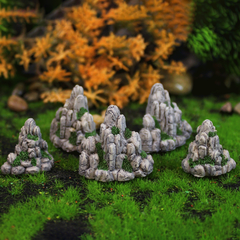 Mini Mountain Miniature Fake S - Bonsai Rock Garden avaliação e preço