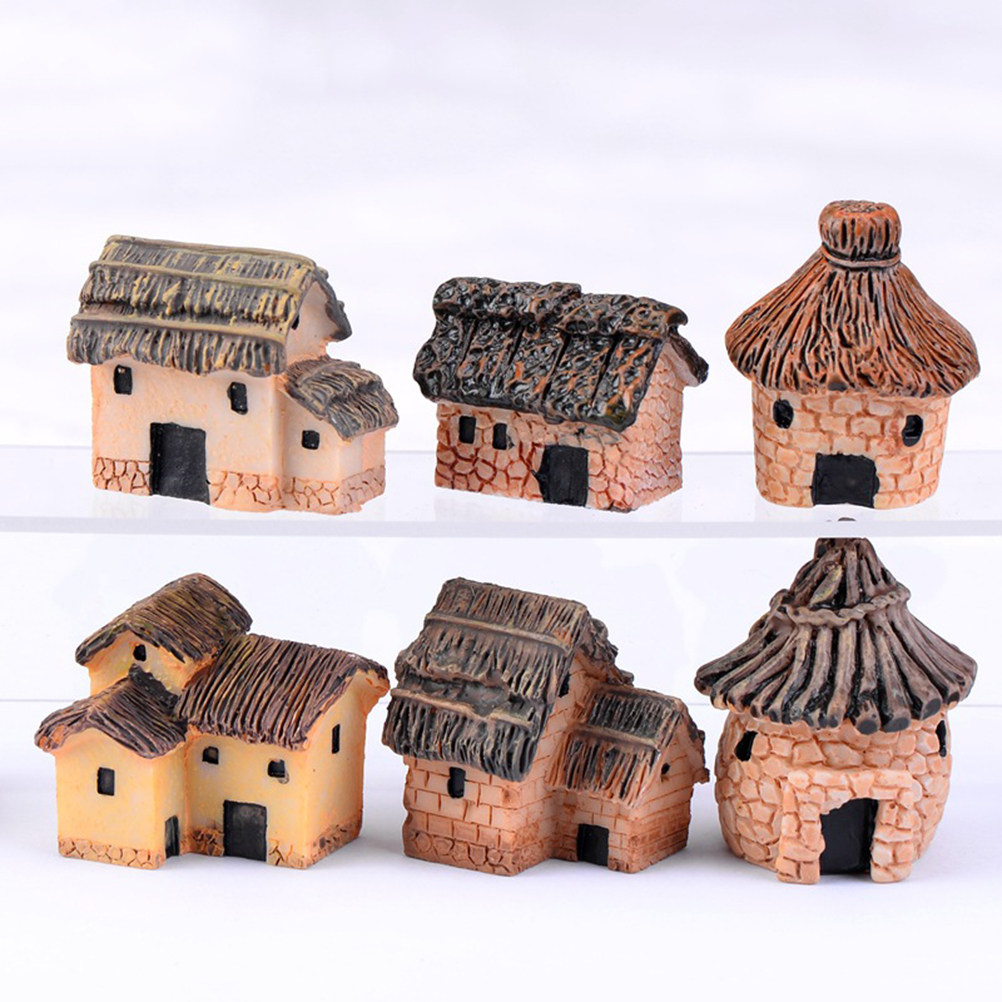 6Pcs Miniature Garden Resin Th - Bonsai Garden House avaliação e preço