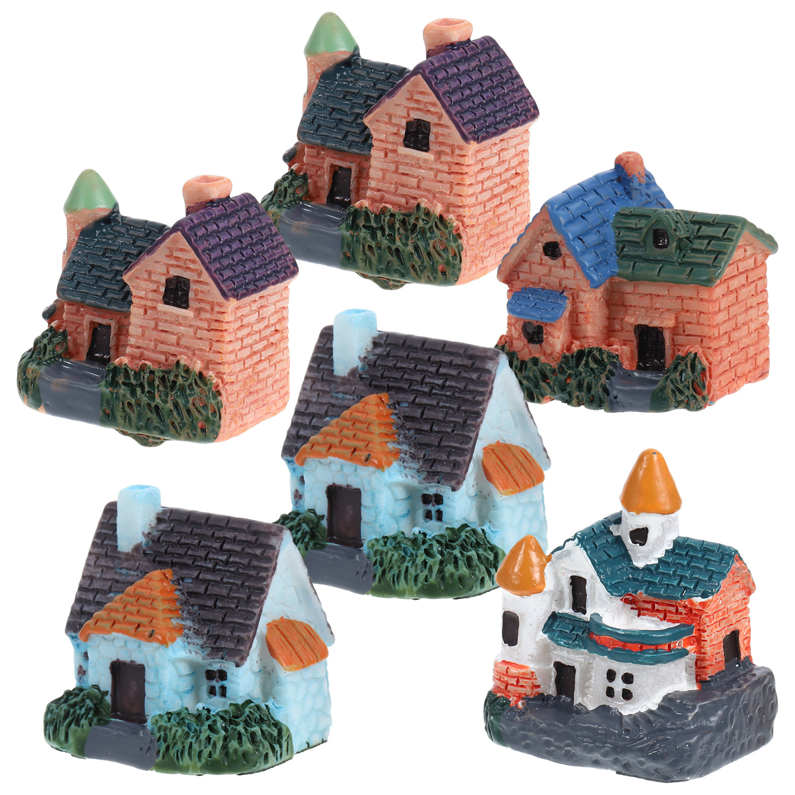 6Pcs Miniature Garden Resin Th - Bonsai Garden House avaliação e preço