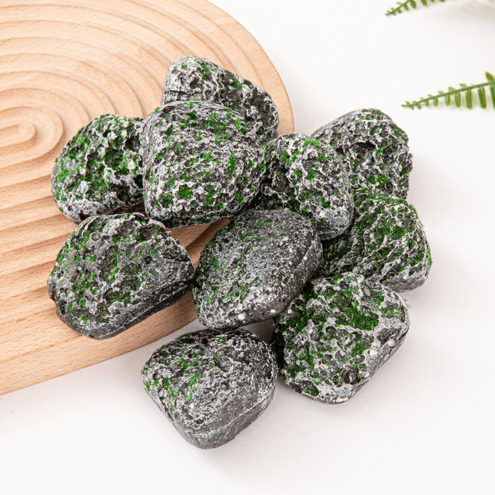 10PCS Mossy Gray Stone Multi-s - Bonsai Rock Garden avaliação e preço