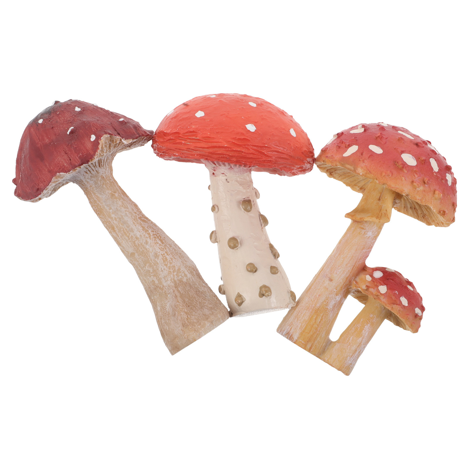 3Pcs Resin Mushroom Garden Sta - Bonsai Garden Set Up avaliação e preço