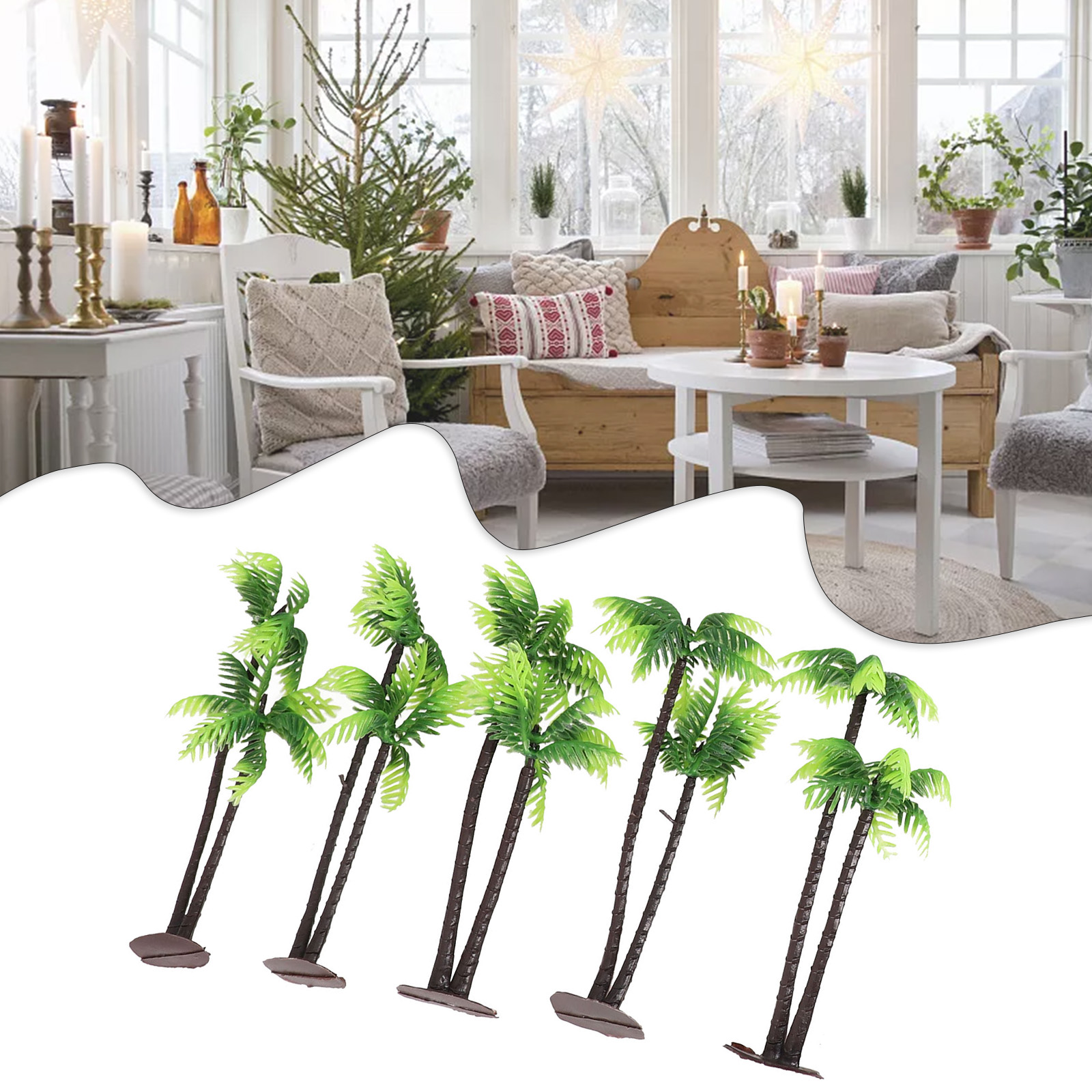5Pcs For Mini Coconut Palm Tre - Bonsai Garden Set Up avaliação e preço