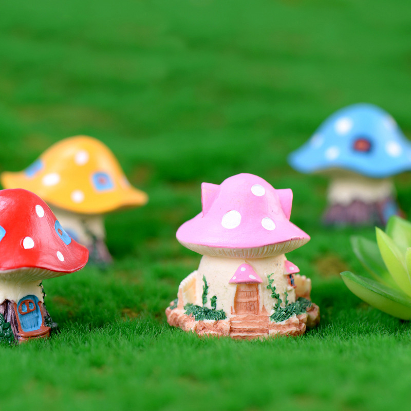 1PC Kawaii Garden Mini Mushroo - Bonsai Garden House avaliação e preço
