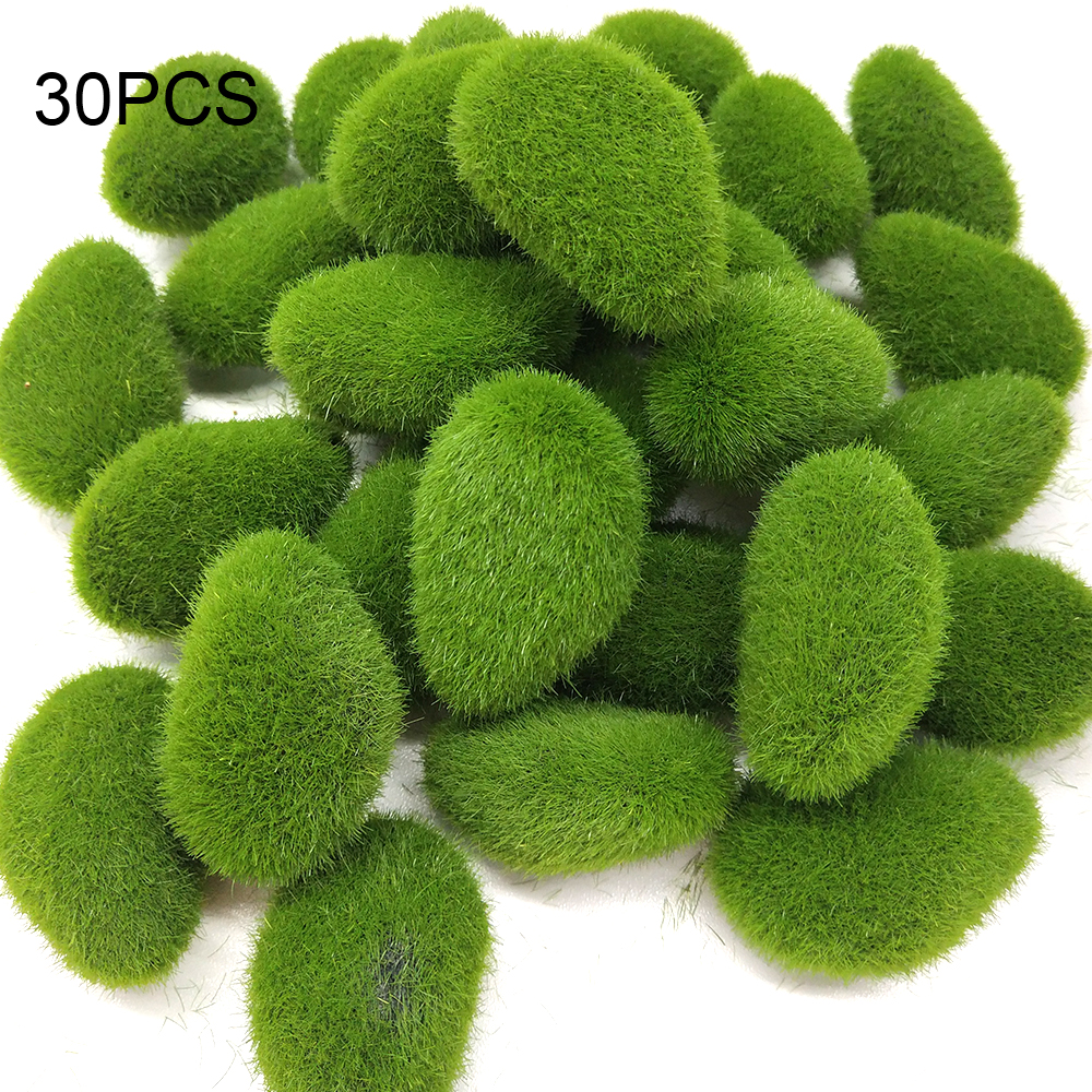30pcs Green Artificial Moss Ro - Bonsai Rock Garden avaliação e preço