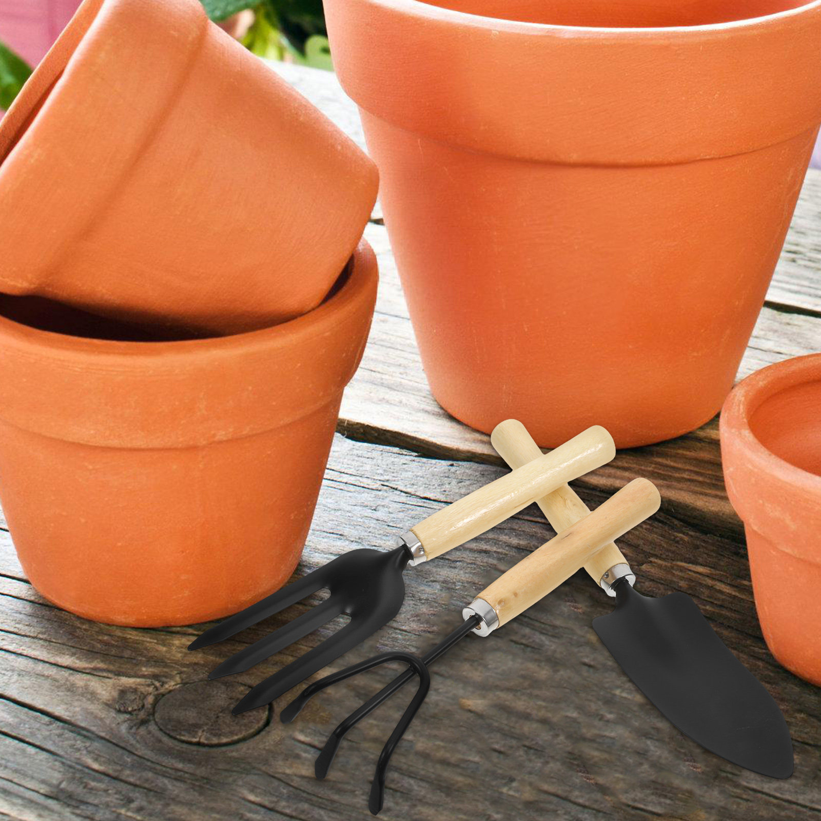 3Pcs Garden Tool Set for Woode - Bonsai Tool Set avaliação e preço