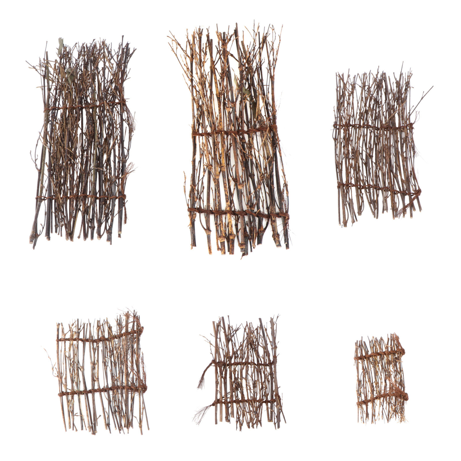 6Pcs Bamboo Fence Mat Handmade - Bonsai Garden Sushi avaliação e preço