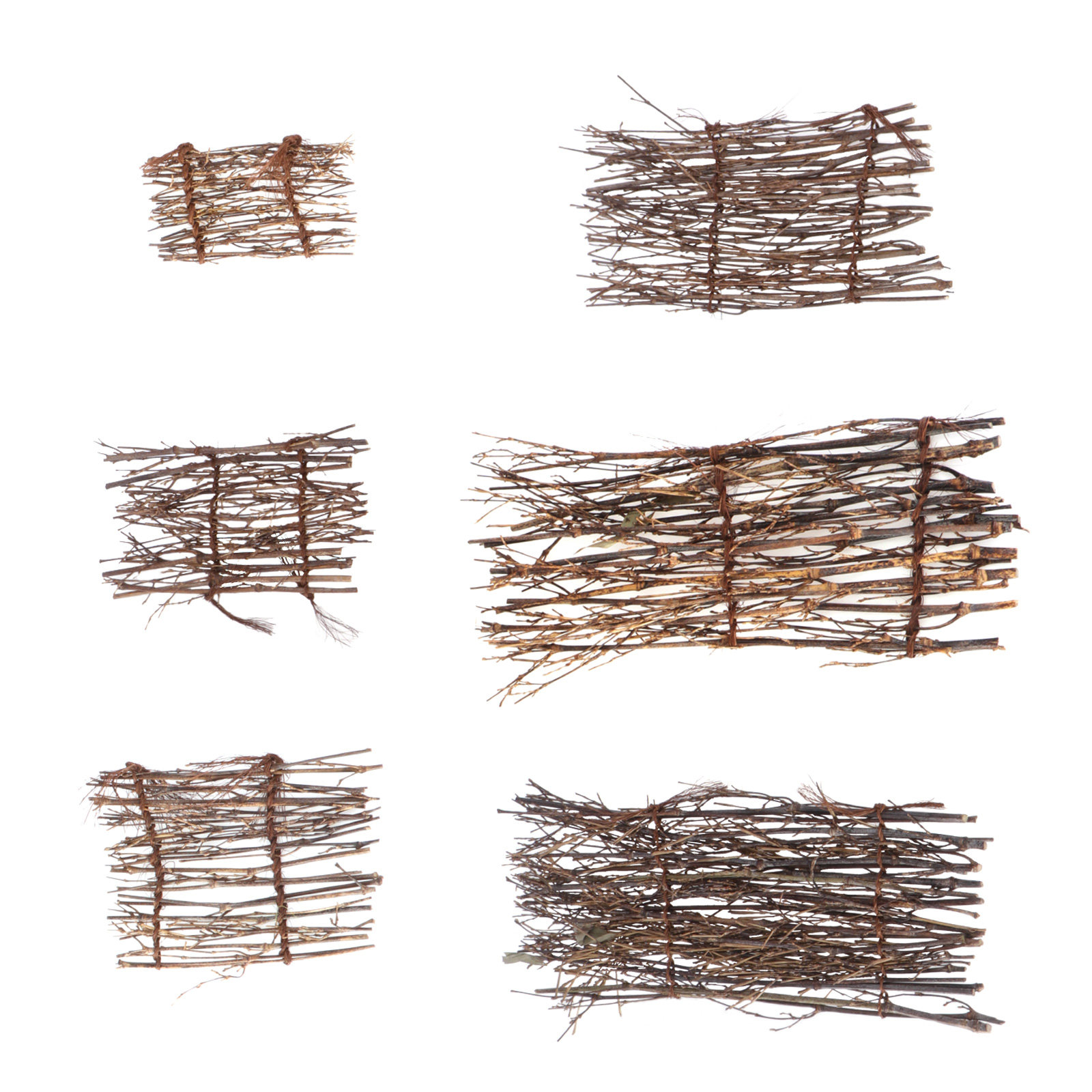 6Pcs Bamboo Fence Mat Handmade - Bonsai Garden Sushi avaliação e preço