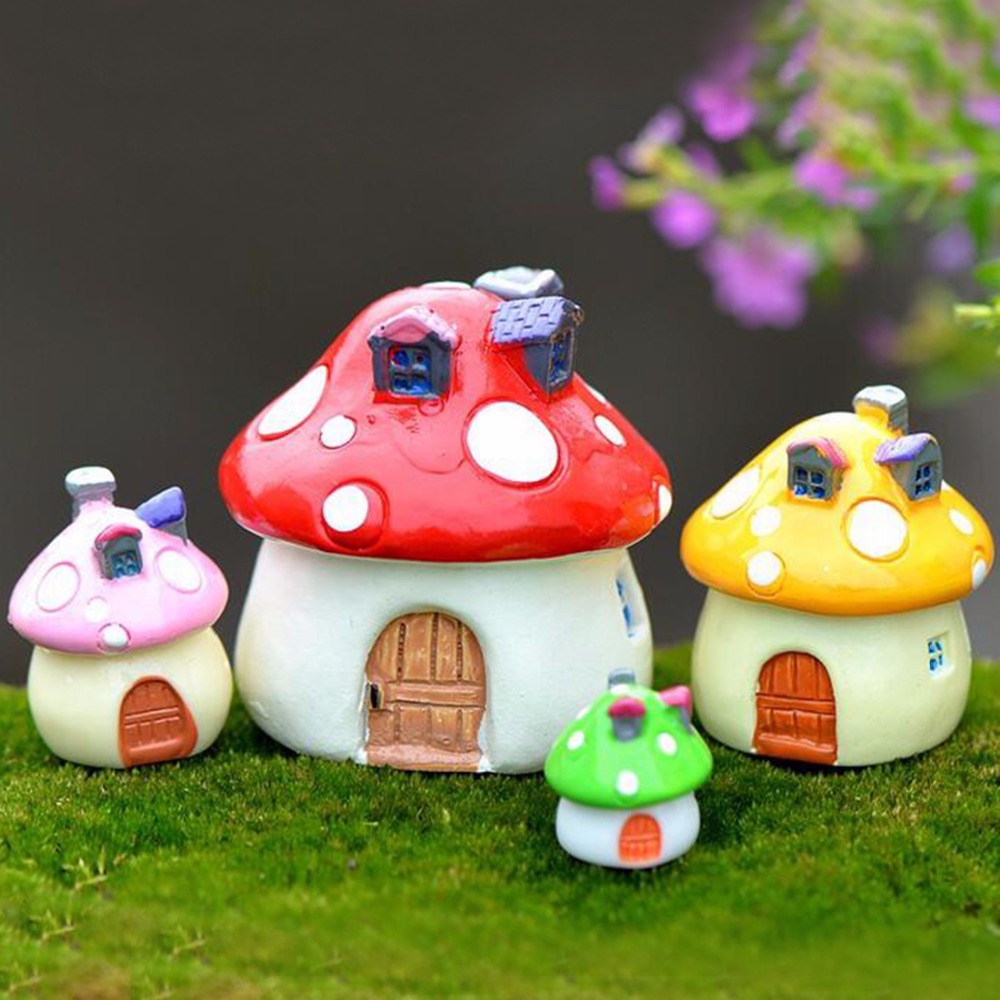 Colorful Garden Mushroom House - Bonsai Garden World avaliação e preço