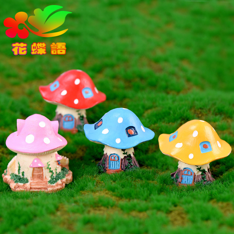 Colorful Garden Mushroom House - Bonsai Garden World avaliação e preço