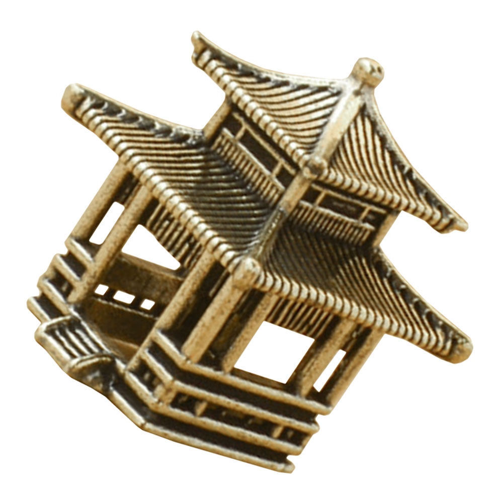 Exquisite Brass Pavilion Ornam - Bonsai Garden Set Up avaliação e preço