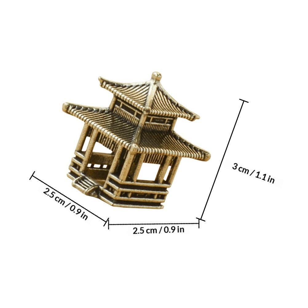 Exquisite Brass Pavilion Ornam - Bonsai Garden Set Up avaliação e preço