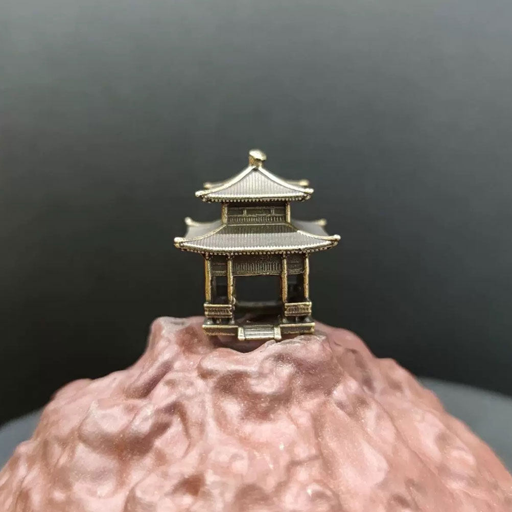 Exquisite Brass Pavilion Ornam - Bonsai Garden Set Up avaliação e preço