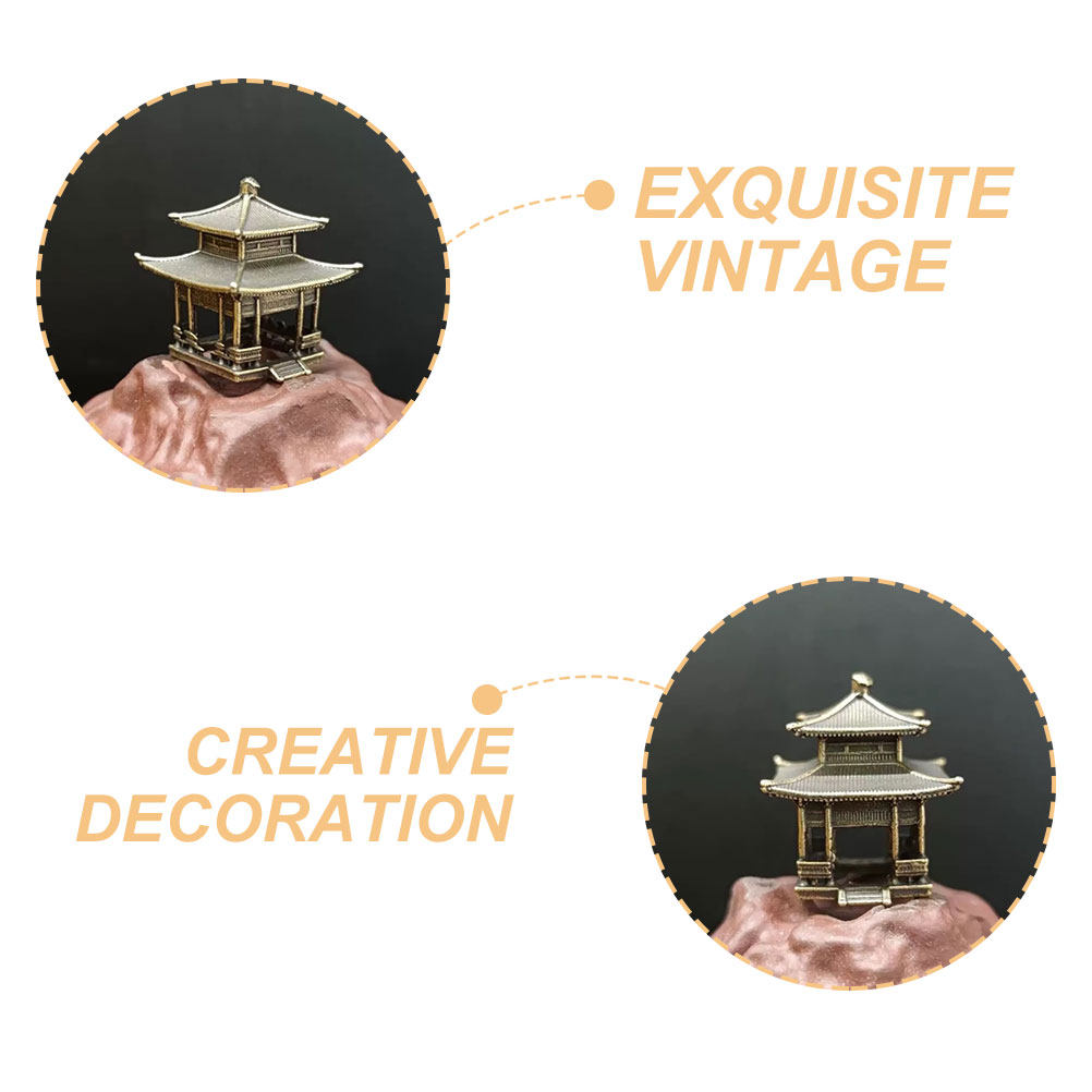 Exquisite Brass Pavilion Ornam - Bonsai Garden Set Up avaliação e preço