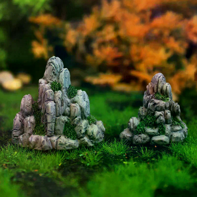 Mini Mountain Miniature Fake S - Bonsai Rock Garden avaliação e preço