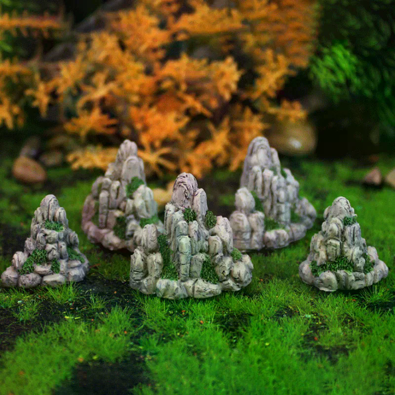 Mini Mountain Miniature Fake S - Bonsai Rock Garden avaliação e preço