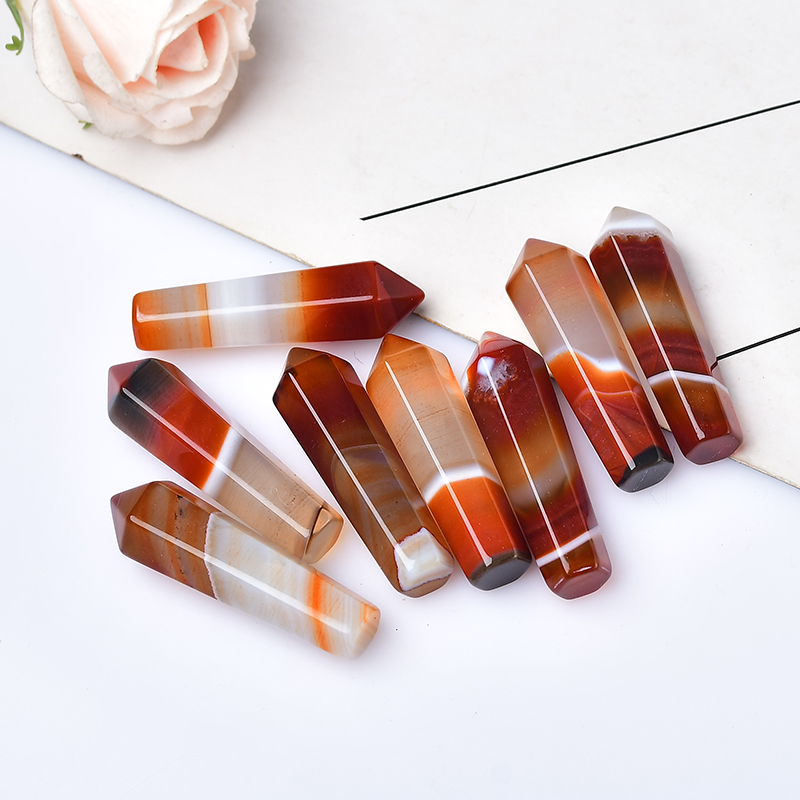 1PC Natural Carnelian Hexagona - Bonsai Rock Garden avaliação e preço