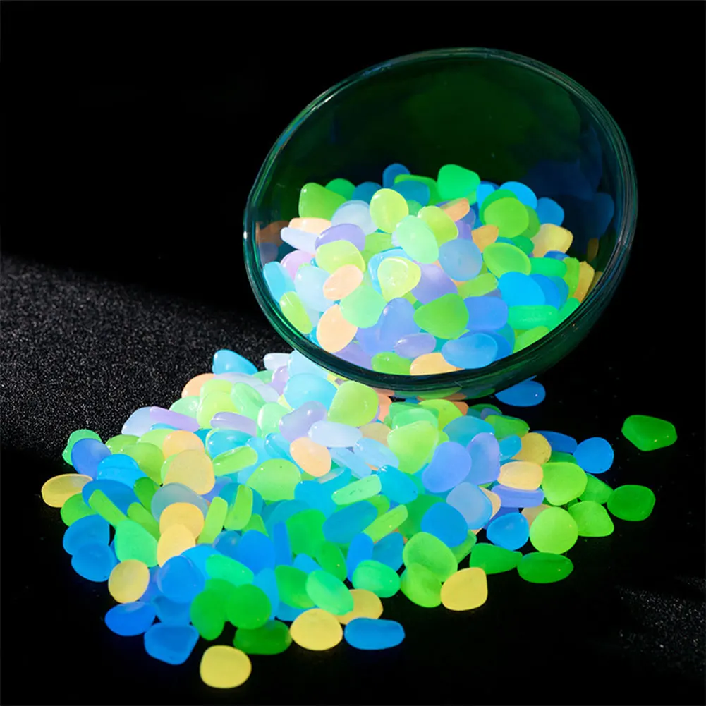 100Pcs Pebbles Glow In The Dar - Bonsai Rock Garden avaliação e preço