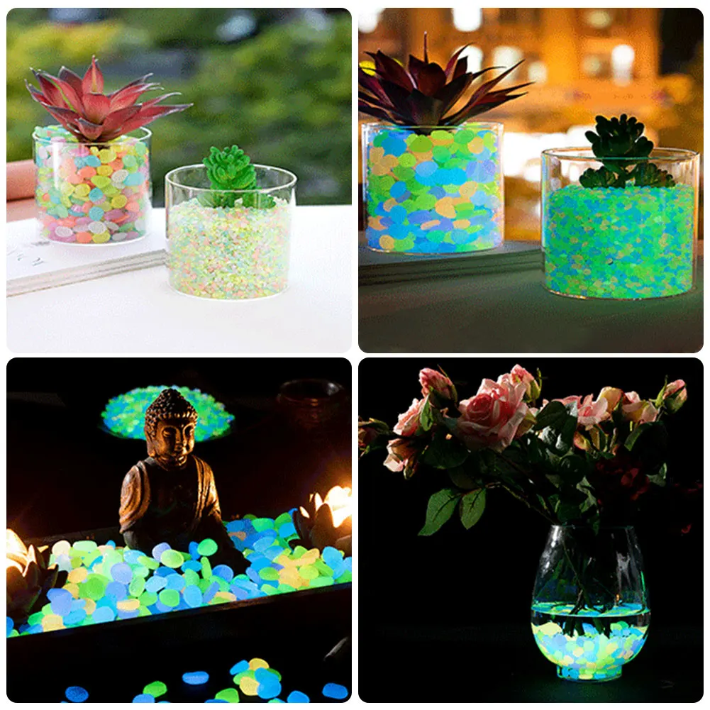 100Pcs Pebbles Glow In The Dar - Bonsai Rock Garden avaliação e preço