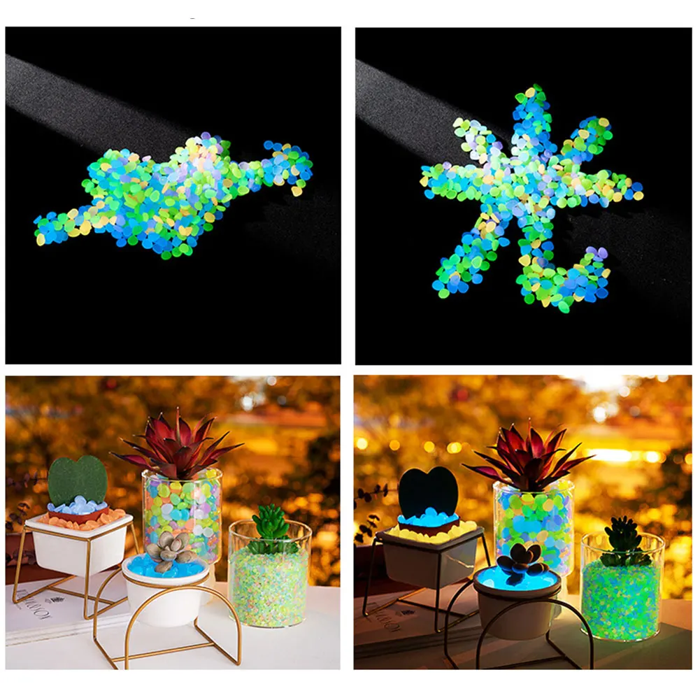 100Pcs Pebbles Glow In The Dar - Bonsai Rock Garden avaliação e preço