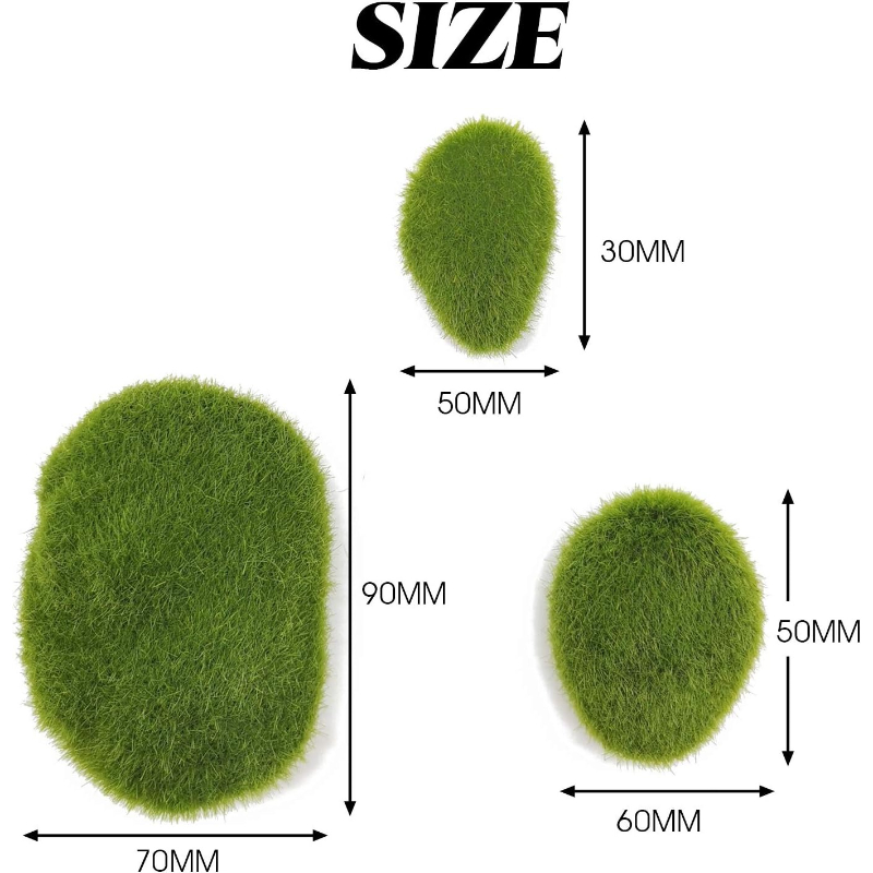 12pcs Vibrant Green Artificial - Bonsai Rock Garden avaliação e preço