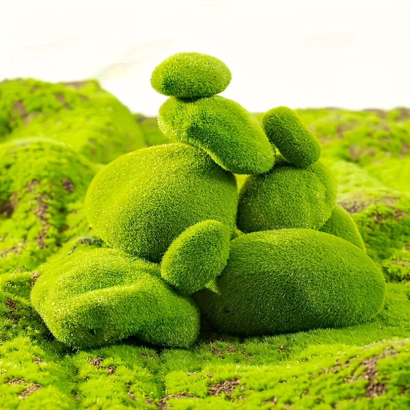 12pcs Vibrant Green Artificial - Bonsai Rock Garden avaliação e preço