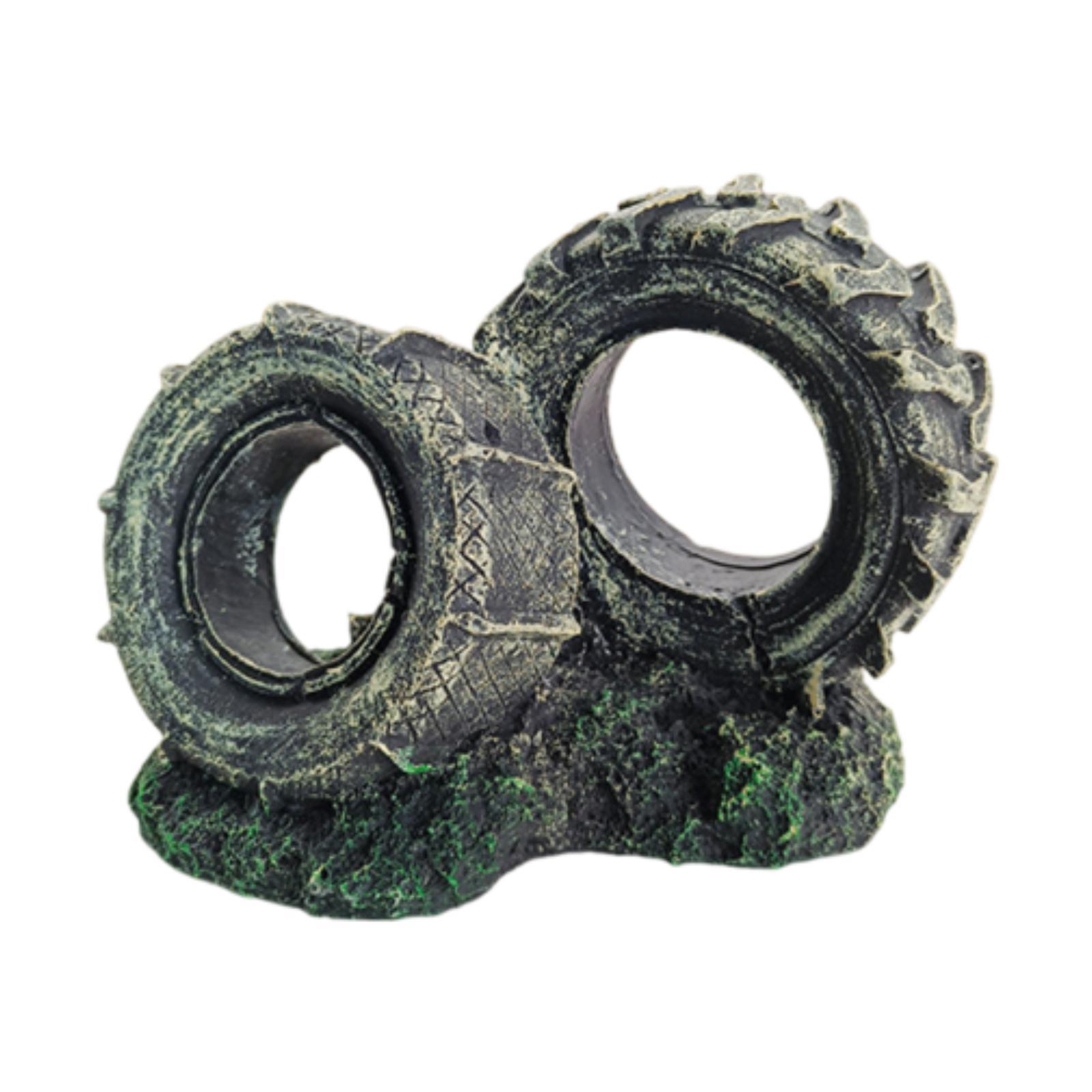 Aquarium Ornament Resin Tyre S - Bonsai Garden Set Up avaliação e preço