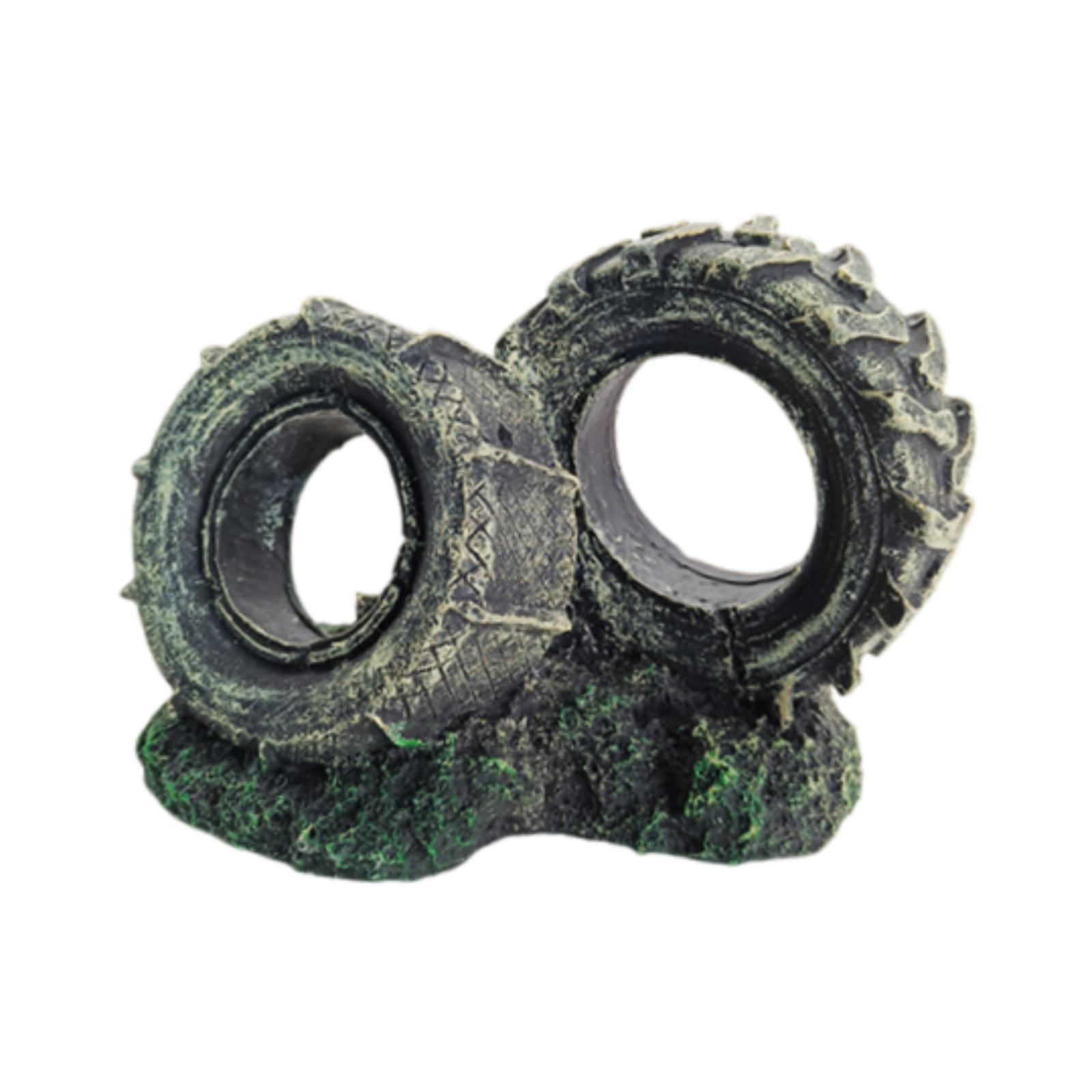 Aquarium Ornament Resin Tyre S - Bonsai Garden Set Up avaliação e preço