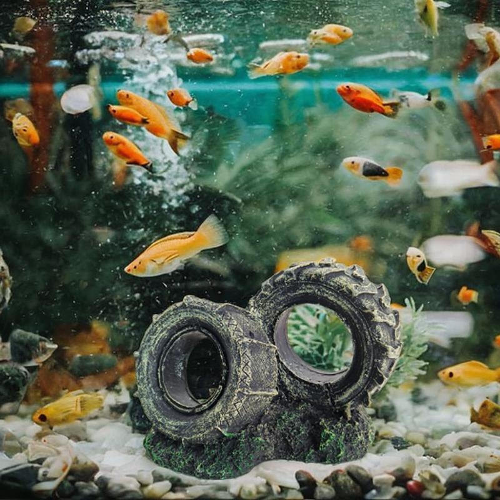 Aquarium Ornament Resin Tyre S - Bonsai Garden Set Up avaliação e preço