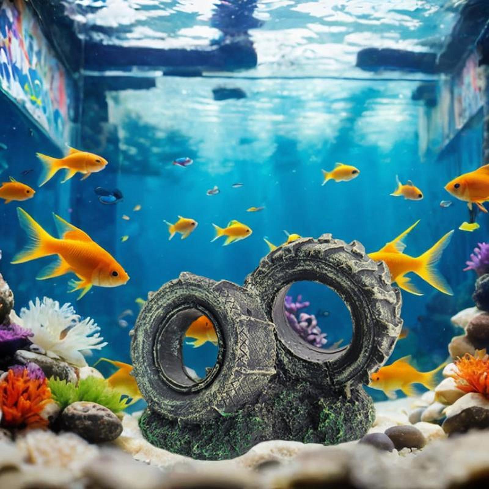 Aquarium Ornament Resin Tyre S - Bonsai Garden Set Up avaliação e preço