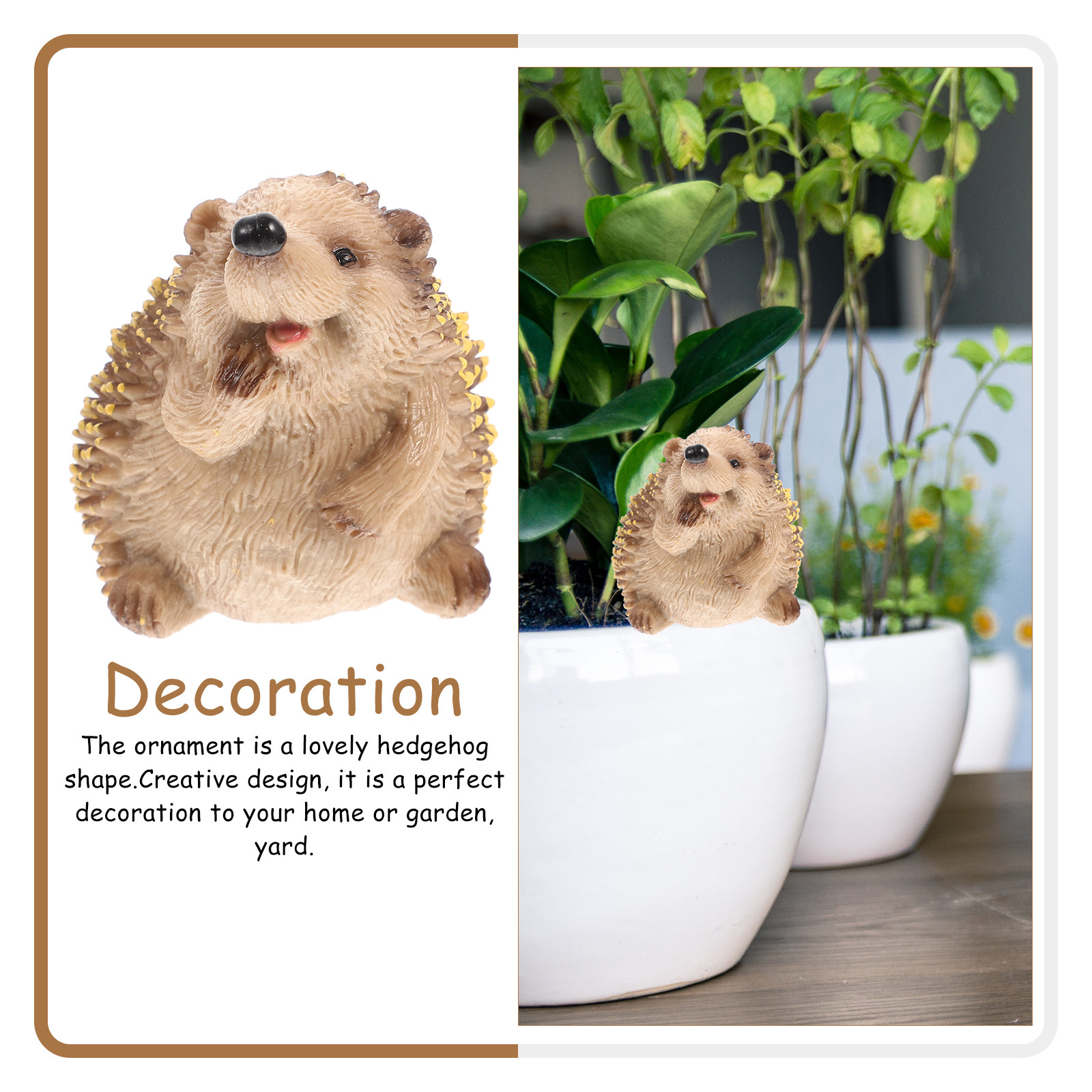 Premium Plastic Hedgehog Sculp - Bonsai Garden Set Up avaliação e preço