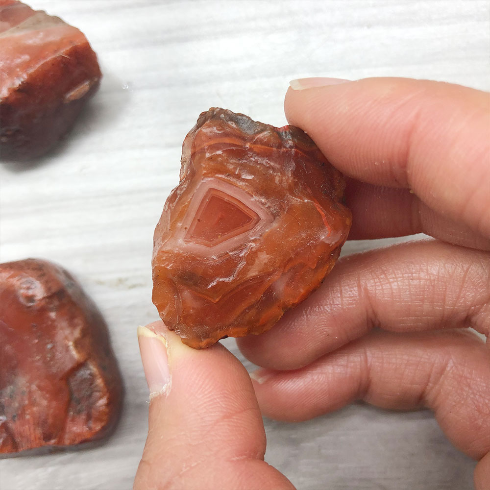 1pc Random Rough Raw Carnelian - Bonsai Rock Garden avaliação e preço