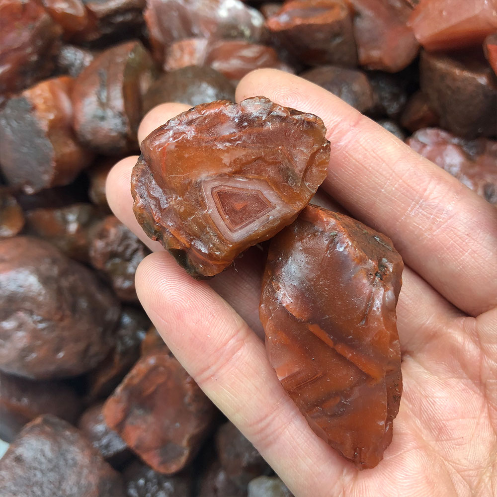 1pc Random Rough Raw Carnelian - Bonsai Rock Garden avaliação e preço