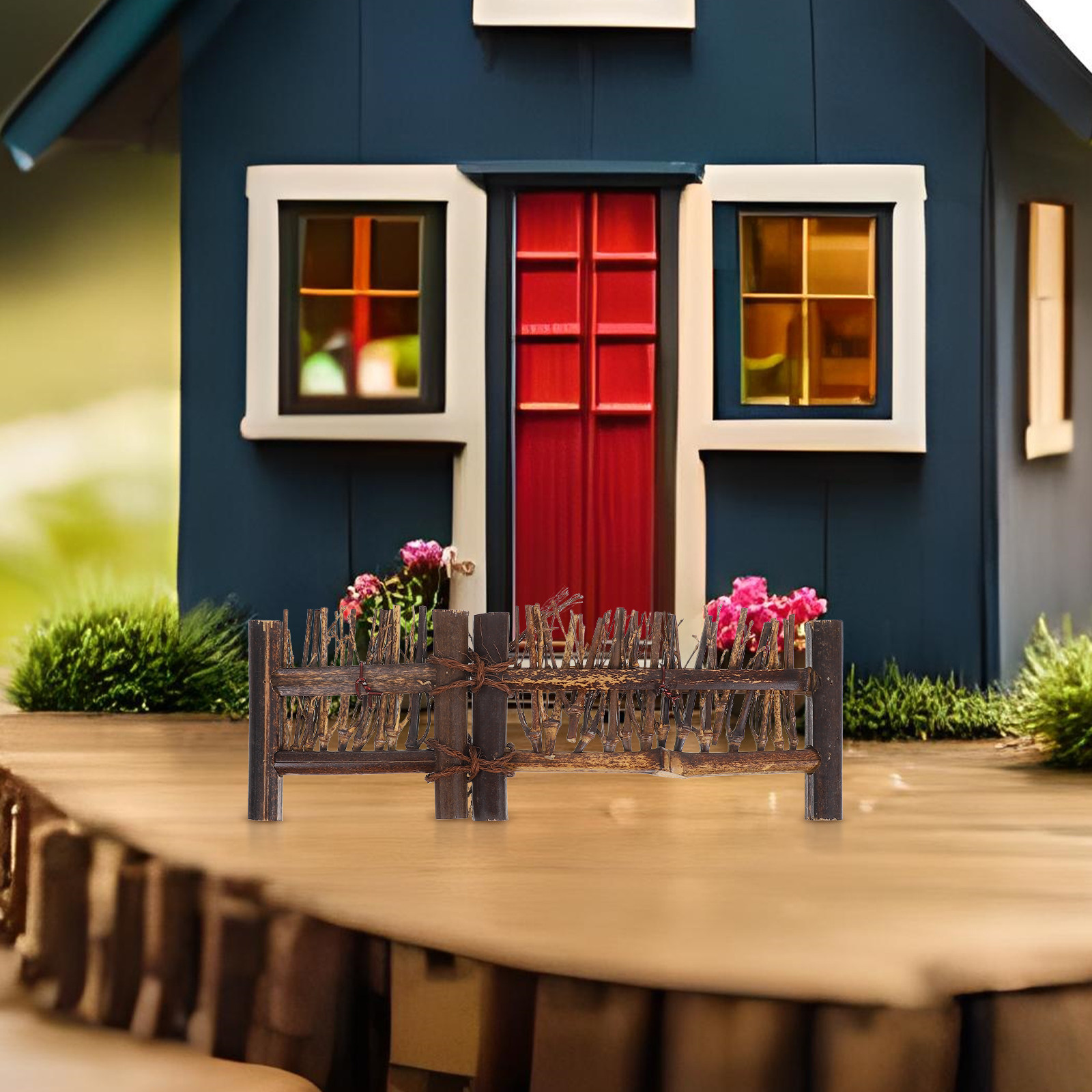 Miniature Wooden Picket Fence  - Bonsai Garden Sushi avaliação e preço