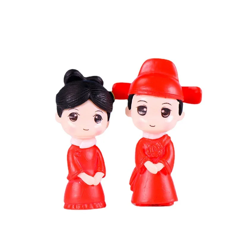 2pcs Chinese Costume Bride and - Bonsai Garden World avaliação e preço