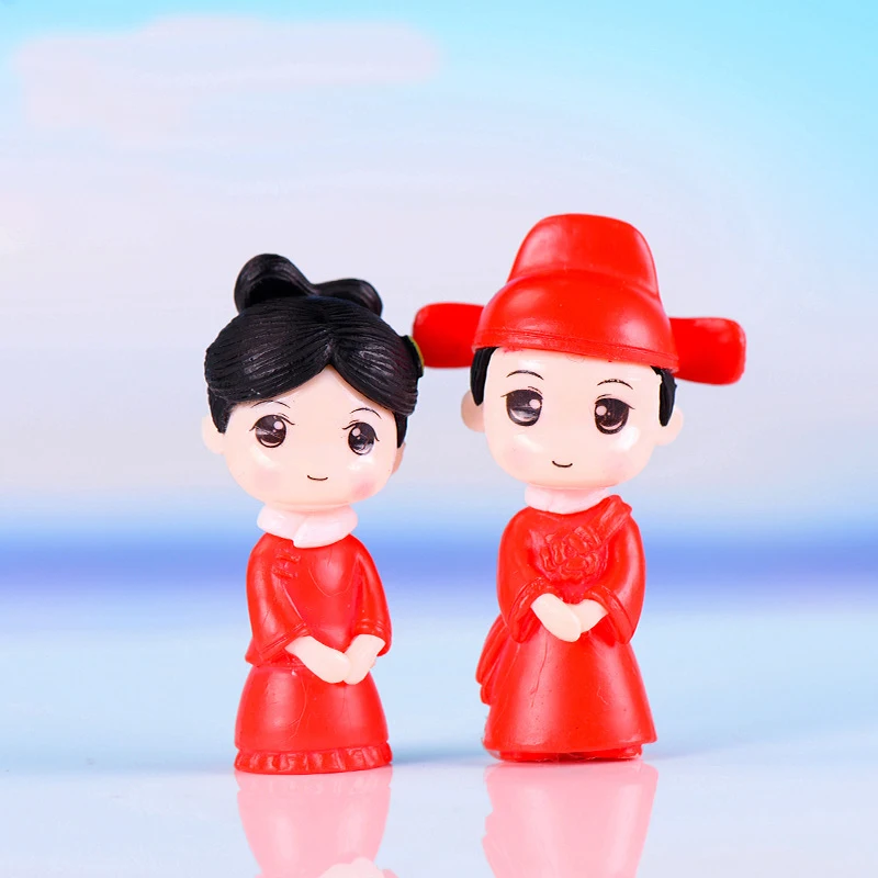 2pcs Chinese Costume Bride and - Bonsai Garden World avaliação e preço