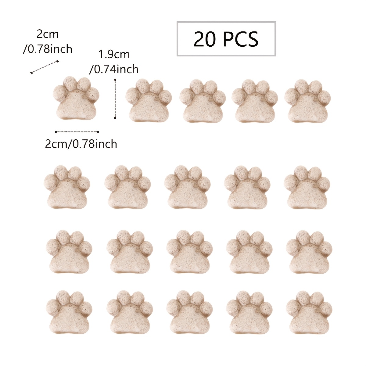 20pcs Outdoor Cat Footprint St - Bonsai Rock Garden avaliação e preço