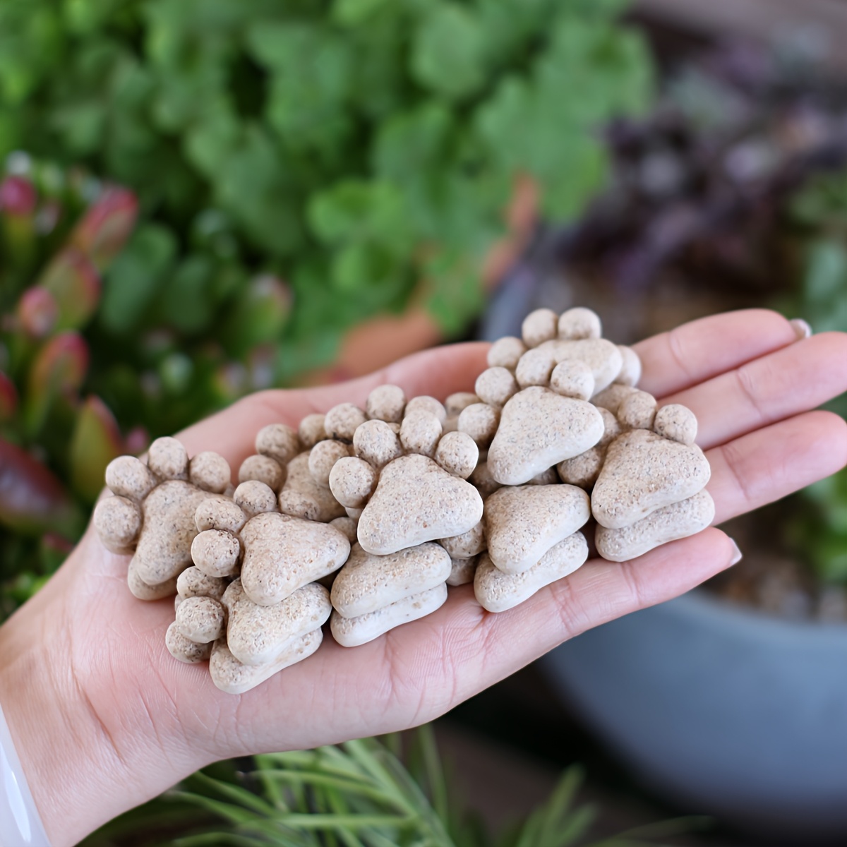 20pcs Outdoor Cat Footprint St - Bonsai Rock Garden avaliação e preço